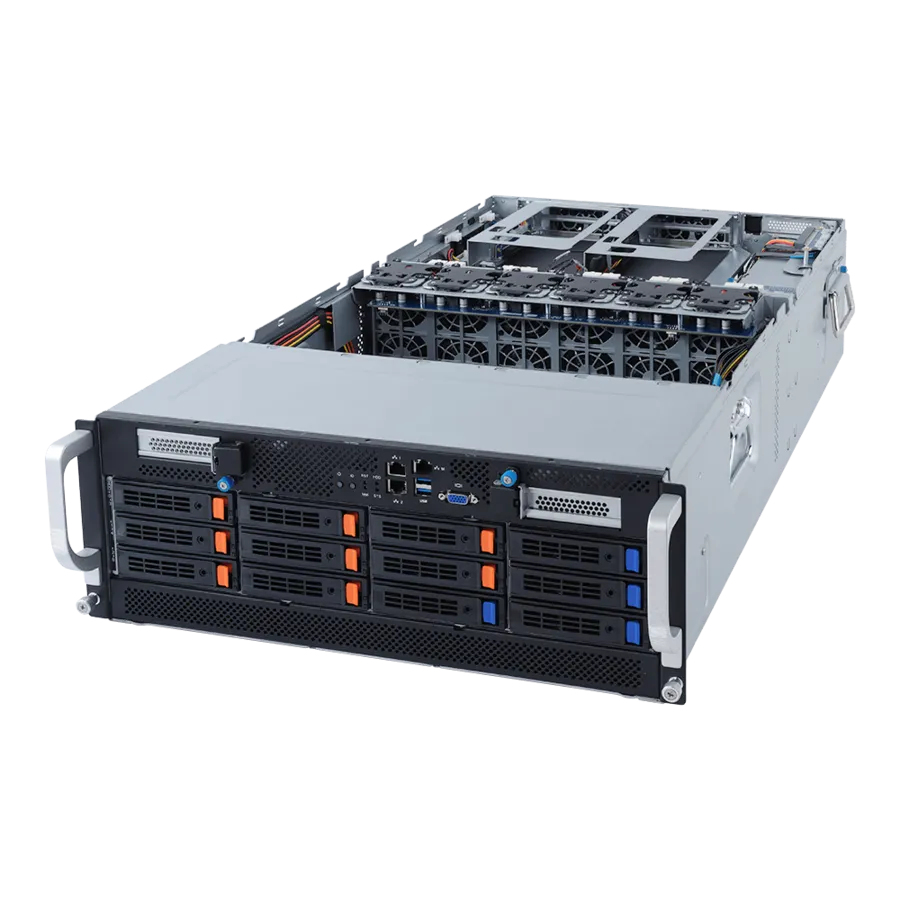 Gigabyte AMD BAREBONE G492-Z50 4U 2XCPU 32XDIMM 12XHDD 10XPCIE 3X2200W