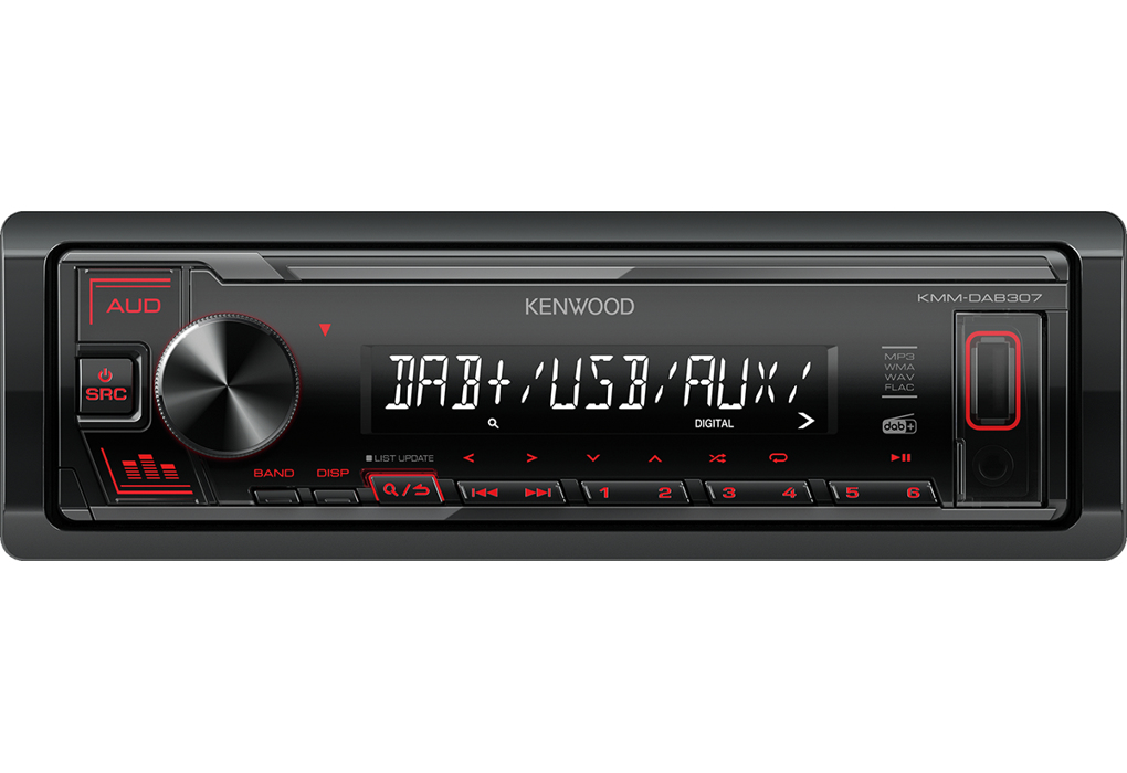 KMM-DAB307AO car media receiver Black