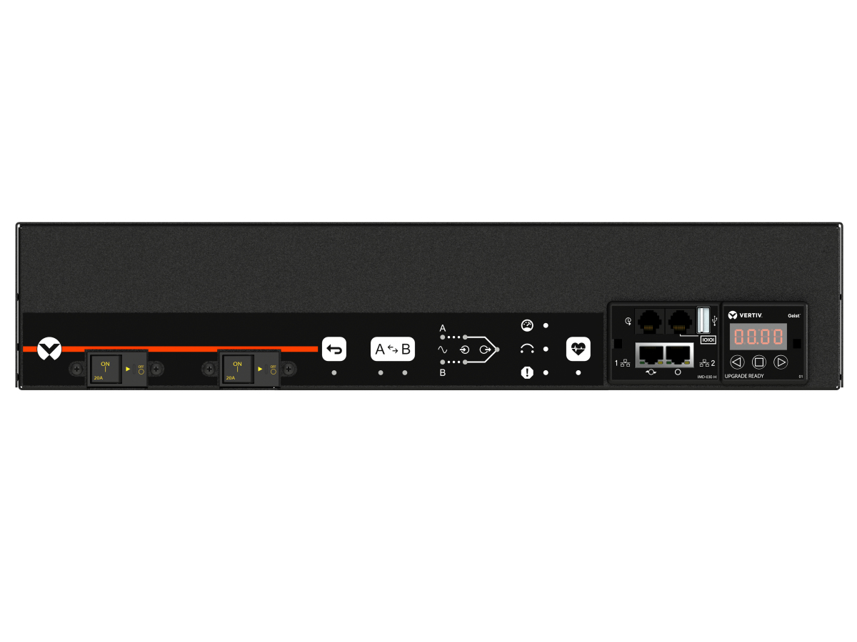 Vertiv Geist ANU3E2R6-12S203-3TL5TL5A011-D power distribution unit (PDU) 12 AC outlet(s) 0U Black