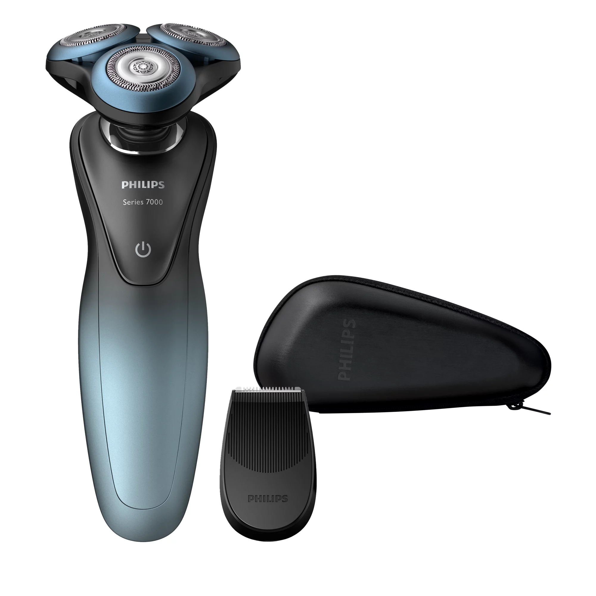 Philips SHAVER Series 7000 S7930/16R1 men's shaver Rotation shaver Trimmer Black, Blue – image 1
