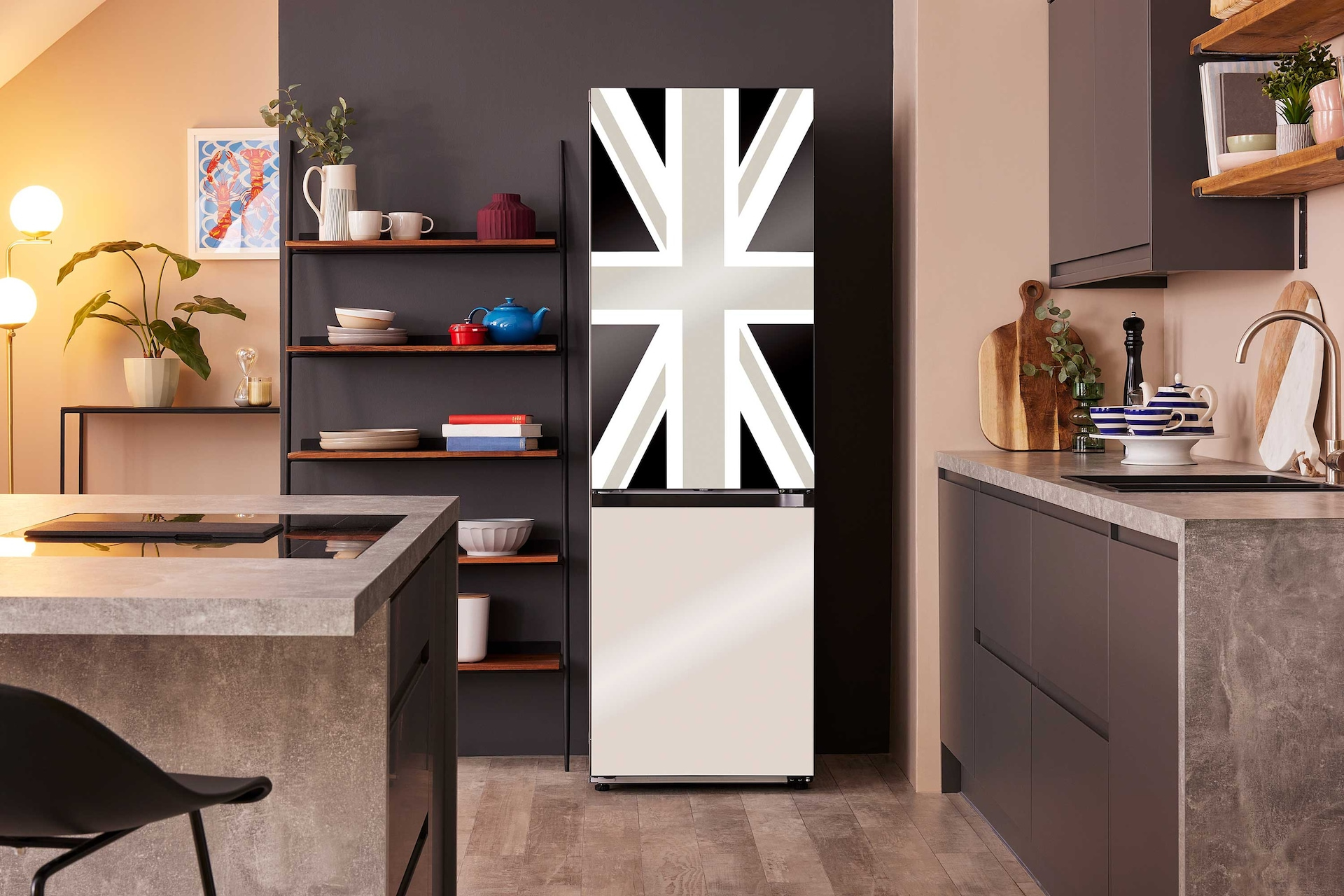 Samsung Platinum Jubliee Bespoke Fridge Freezer (Glass)