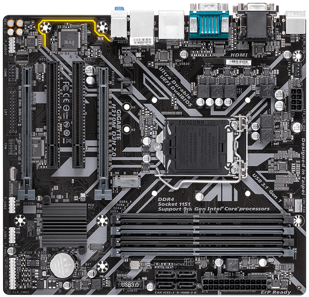 GIGABYTE H310M D3H 2.0 – image 2