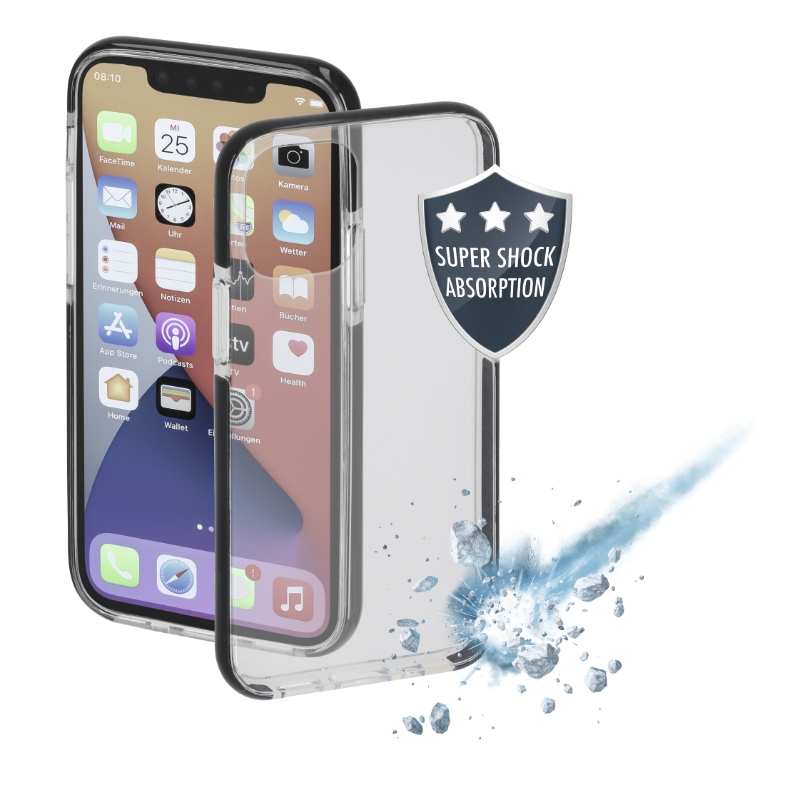 Hama 00196986 mobile phone case Cover Black, Transparent – image 2