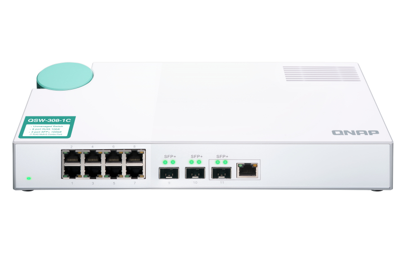 QNAP QSW-308-1C network switch Unmanaged Gigabit Ethernet (10/100/1000) White – image 7