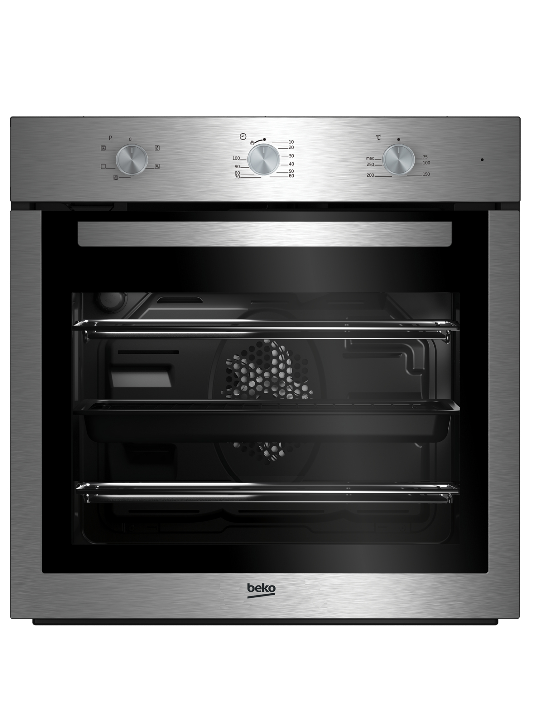 Beko BIF16100 66 L Black, Stainless steel