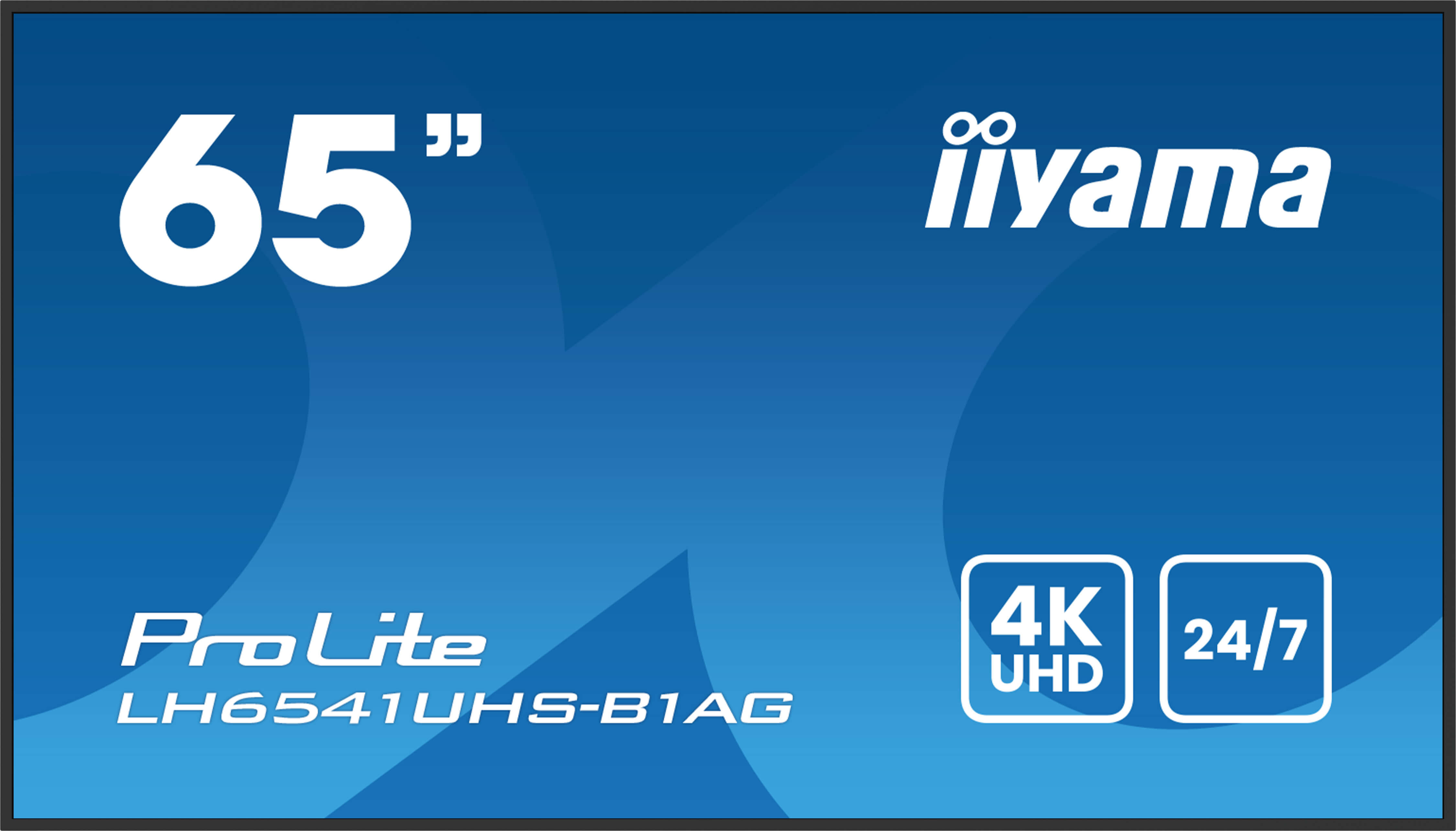 iiyama LH6541UHS-B1AG visualizzatore di messaggi 1638 cm (64.5") LCD 500 cd/m 4K Ultra HD Nero 24/7