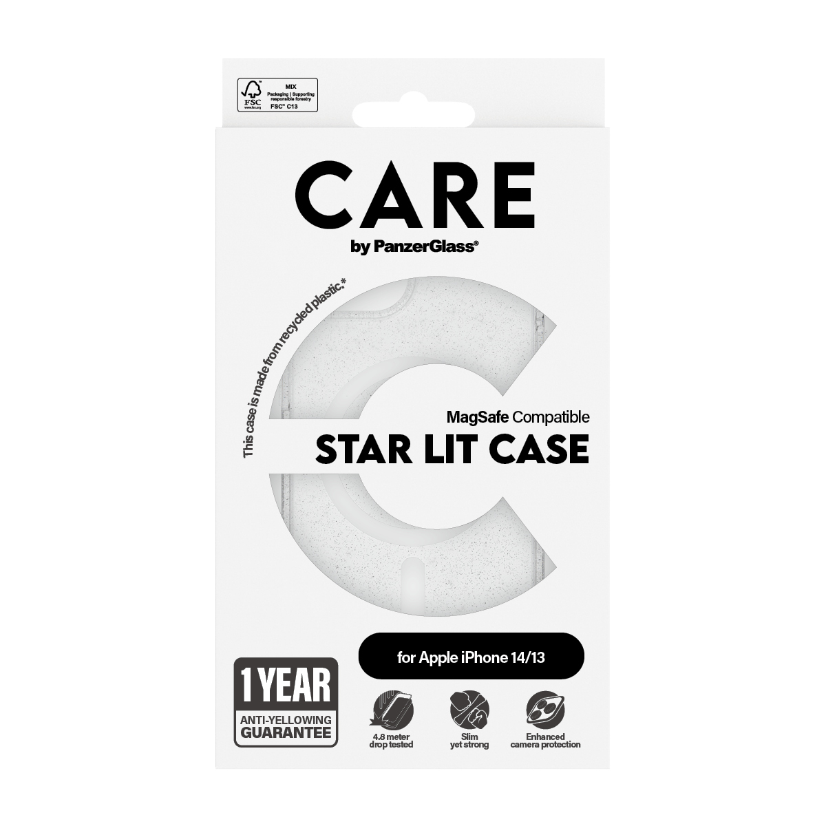 PanzerGlass CARE™ by PanzerGlass® Star Lit Case w. White MagSafe iPhone 14 | 13 – image 3
