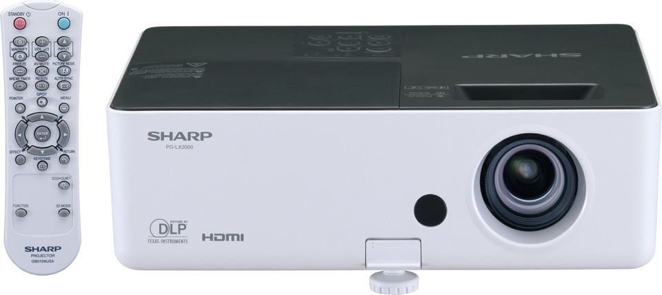 Sharp PG-LX2000 data projector Standard throw projector 2800 ANSI lumens DLP XGA (1024x768) 3D White – image 3