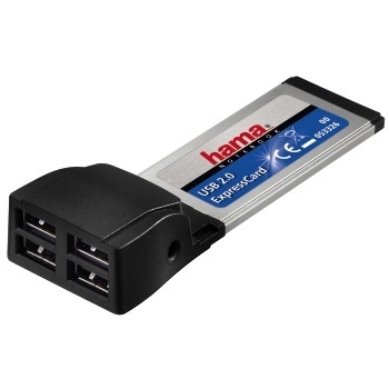 Hama ExpressCard USB 2.0 4-Port Hub