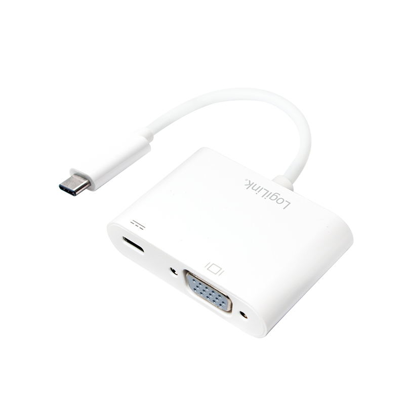 LogiLink 0.14m, 2xUSB-C/VGA – image 1