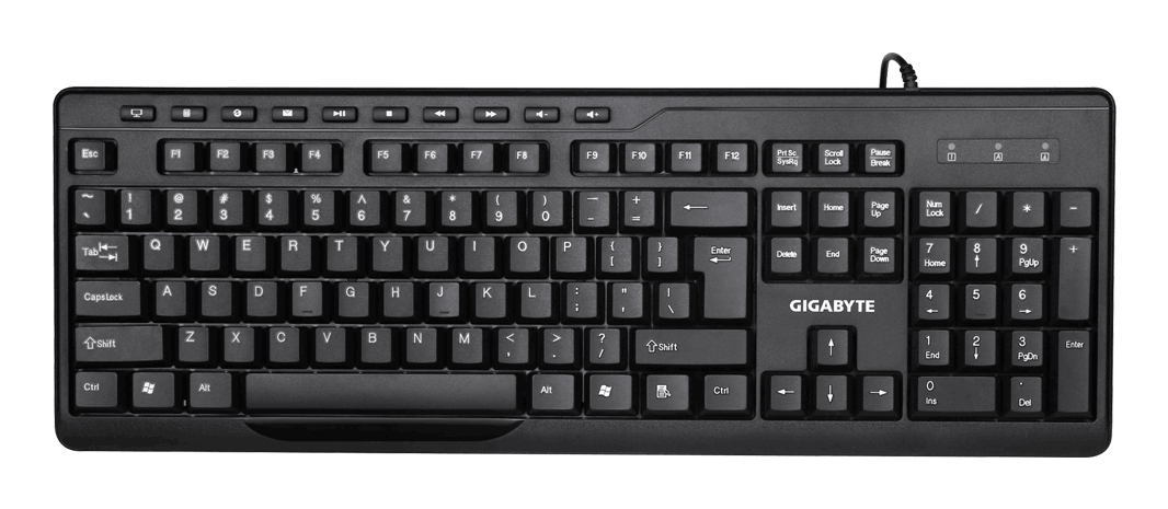 GIGABYTE KM6300 keyboard Mouse included USB Black – image 2