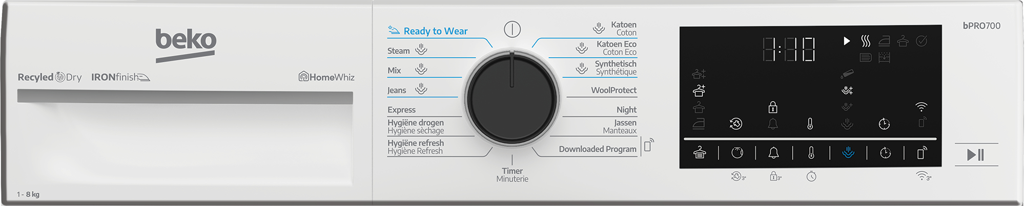 Beko B5T4824W tumble dryer Freestanding Front-load – image 5
