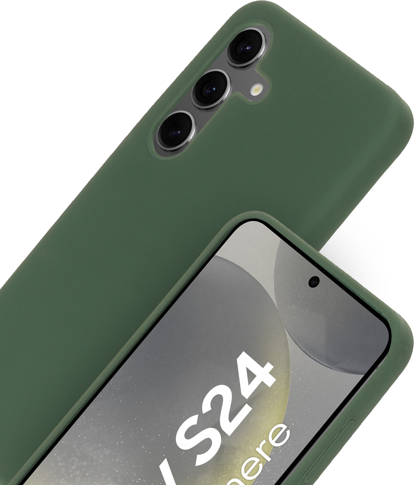Mobiparts Silicone Cover Samsung Galaxy S24 Forest Green – image 2