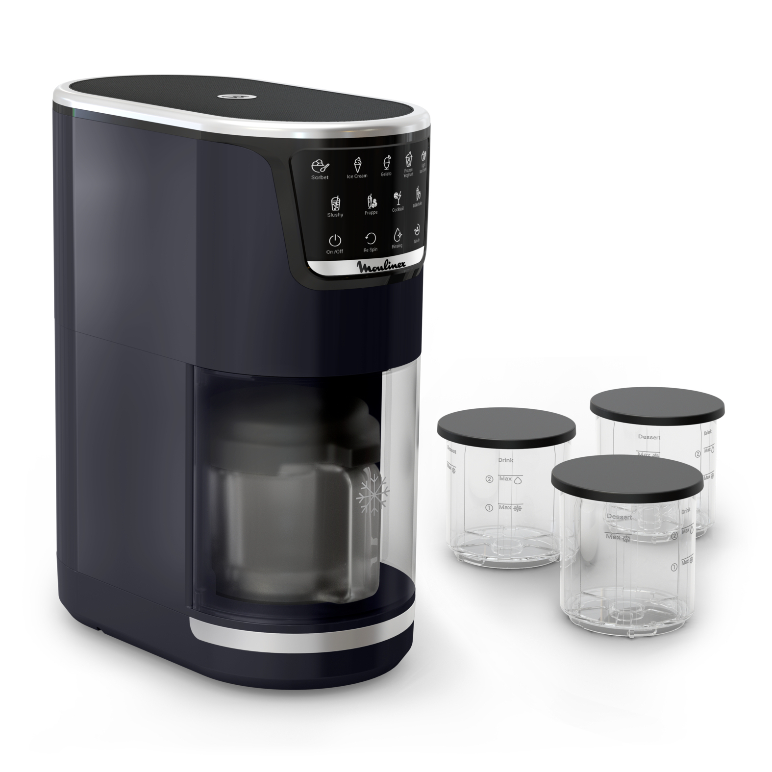 Moulinex Dolci MJ6038F0 ice cream maker Traditional ice cream maker Black