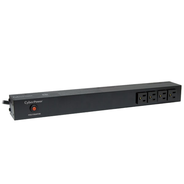 CyberPower PDU15B4F8R power distribution unit (PDU) 12 AC outlet(s) 1U Black – image 1