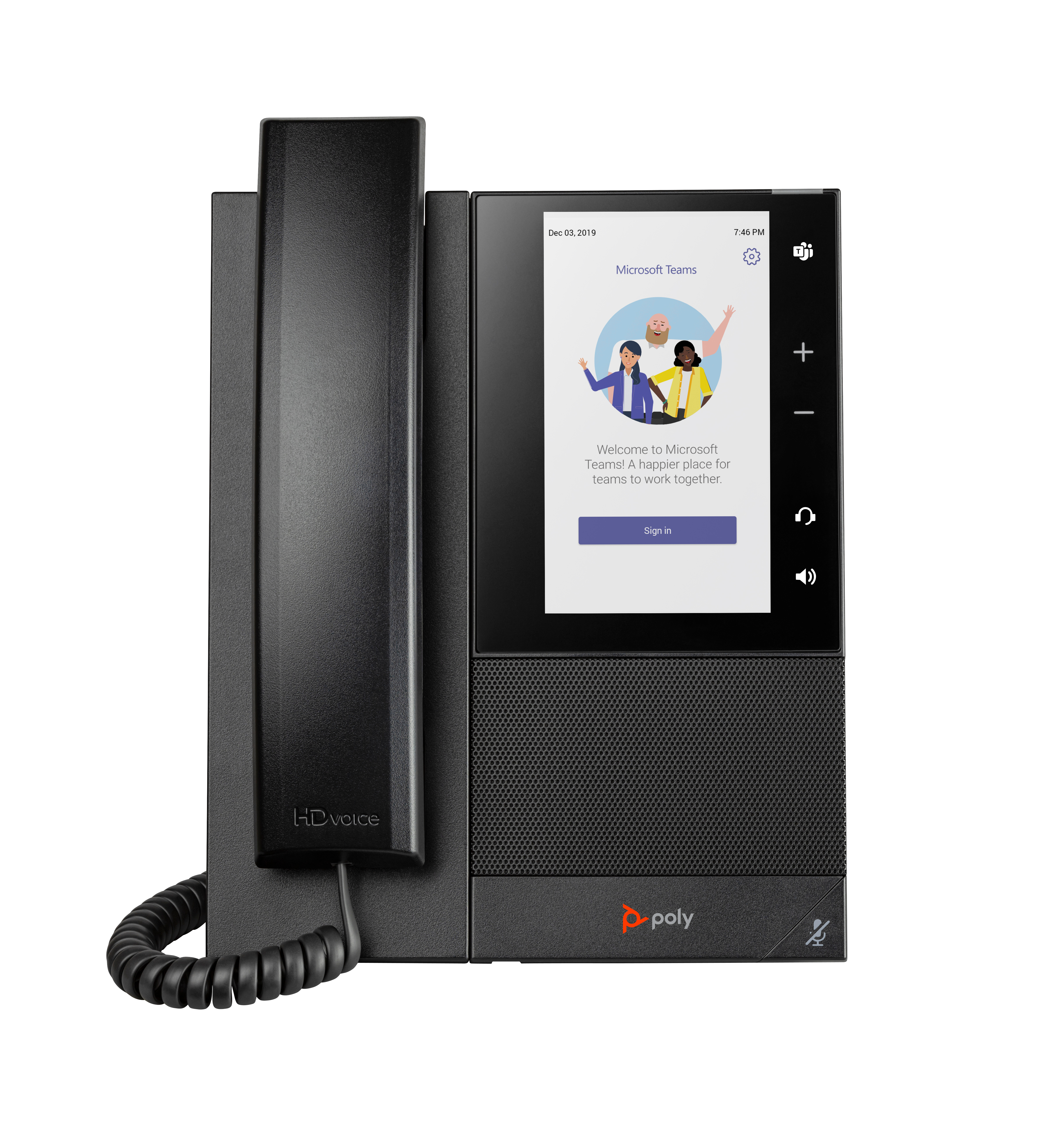 HP Poly CCX 505 - For Microsoft Teams - VoIP phone - SIP, SDP, RTCP, RTP, SRTP