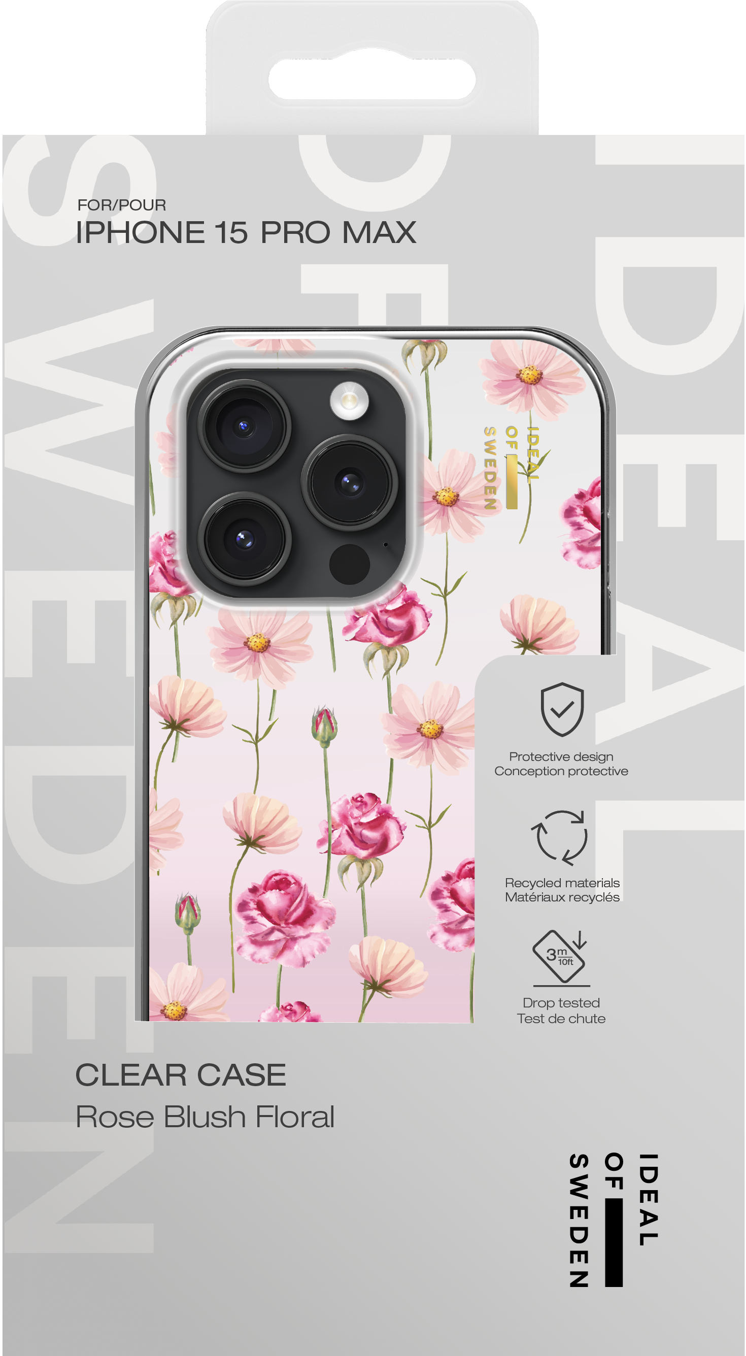 iDeal of Sweden Mirror Case iPhone 15 Pro Max Rose Blush Floral – image 4