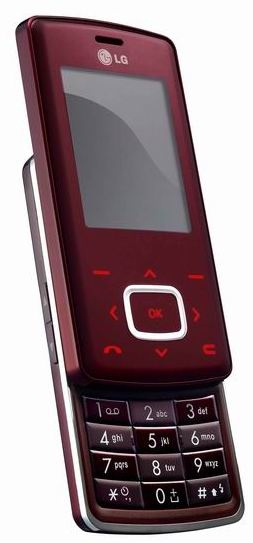 LG Mobile phone KG800 Wine red