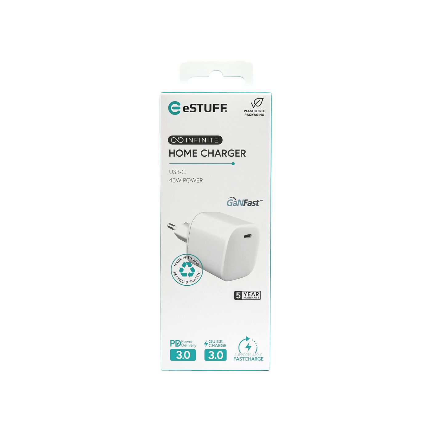 eSTUFF ES637045 mobile device charger Smartphone White AC Fast charging Indoor – image 4