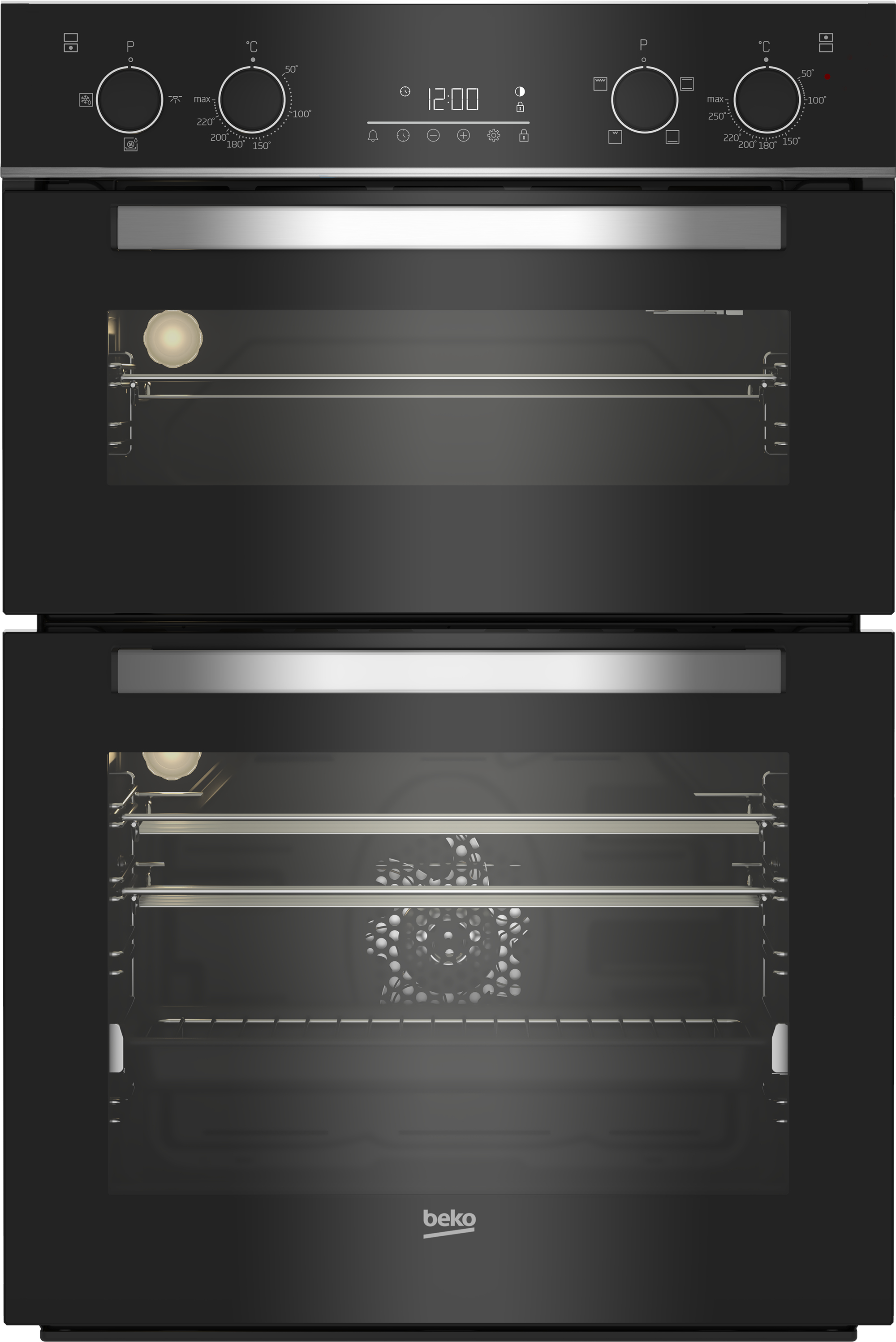 Beko BBDQF24300B 90cm Built-In Double Fan Oven with Touch Control LED Timer – image 1