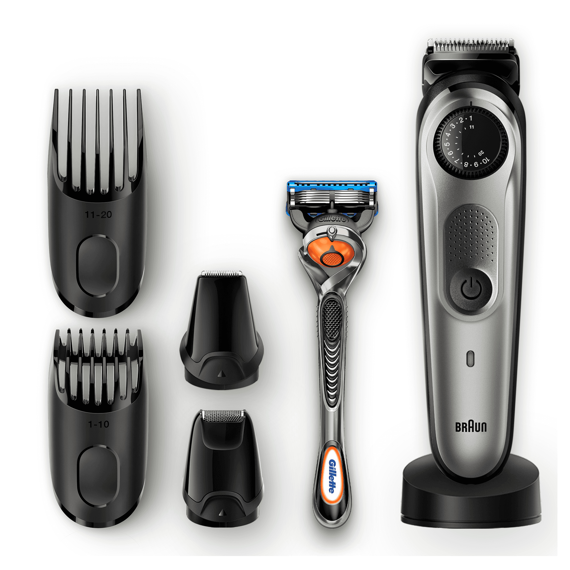 Braun BeardTrimmer BT7040, Beard Trimmer & Hair Clipper, Detail Trimmer & Mini Foil Shaver – image 1