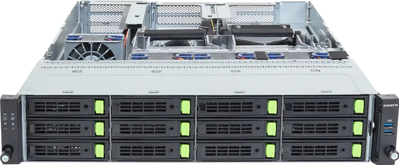 GIGABYTE R263-ZG0-AAL2 LGA 6096 Rack (2U) Black, Steel – image 2
