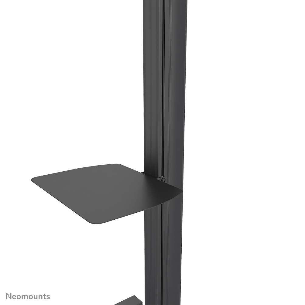 Neomounts NMPRO-AVSHELF - Mounting component (shelf) - for AV System - black - pole mount