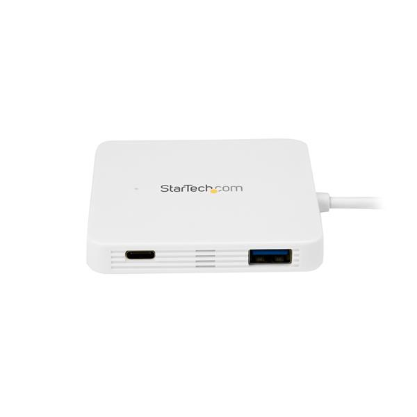 StarTech.com 3-Port USB-C Hub with Power Delivery - USB-C to 3x USB-A - USB 3.0 Hub - White – image 4