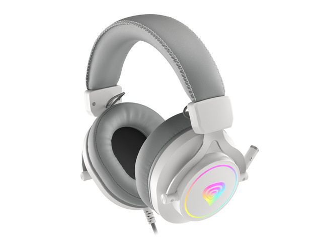 GENESIS NSG-1870 headphones/headset Wired Head-band Gaming USB Type-A Grey, White – image 4