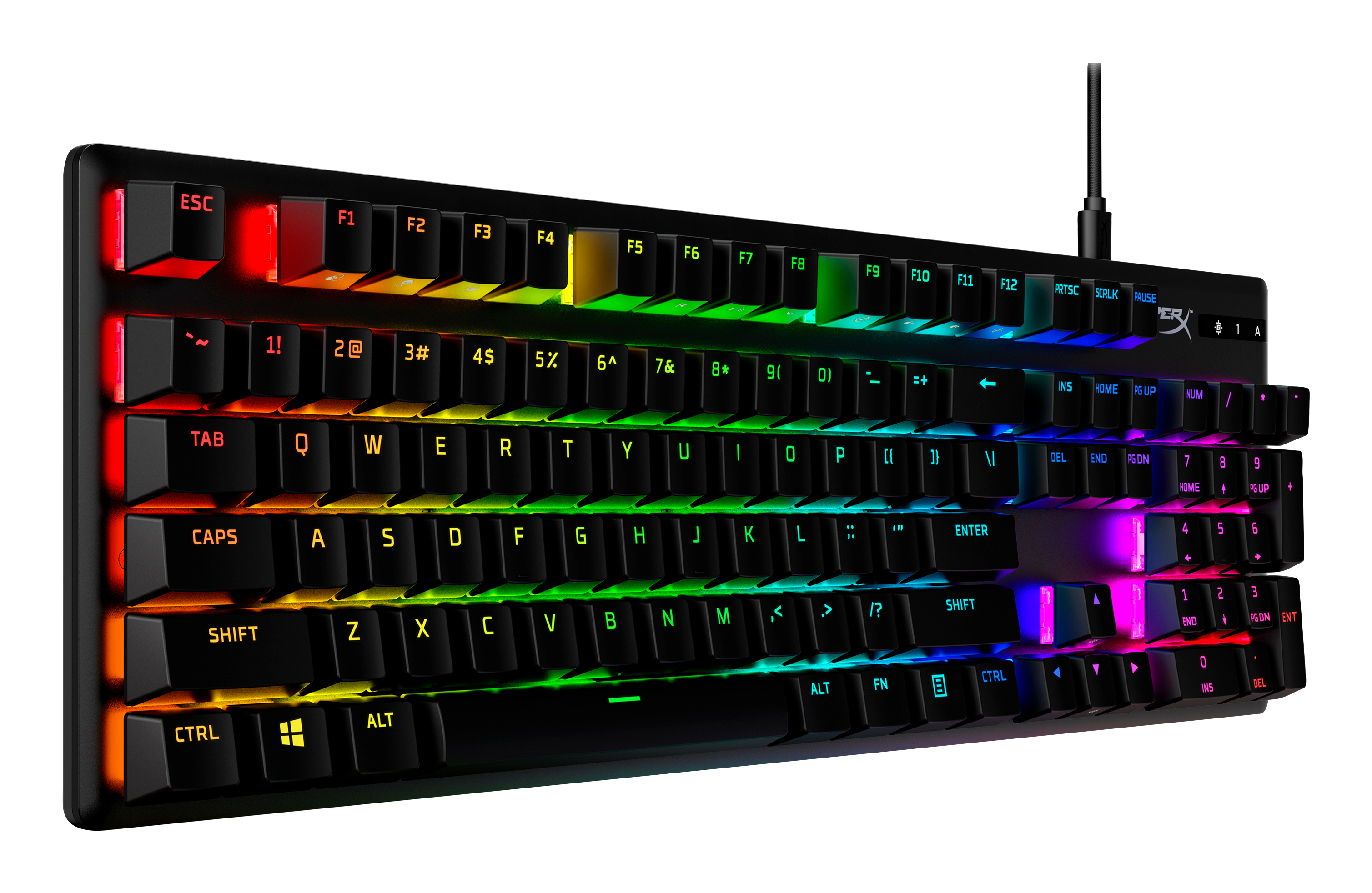 HyperX Alloy Origins PBT HX Red - Mechanical Gaming Keyboard. Keyboard form factor: Full-size (100%). Keyboard style: Stra