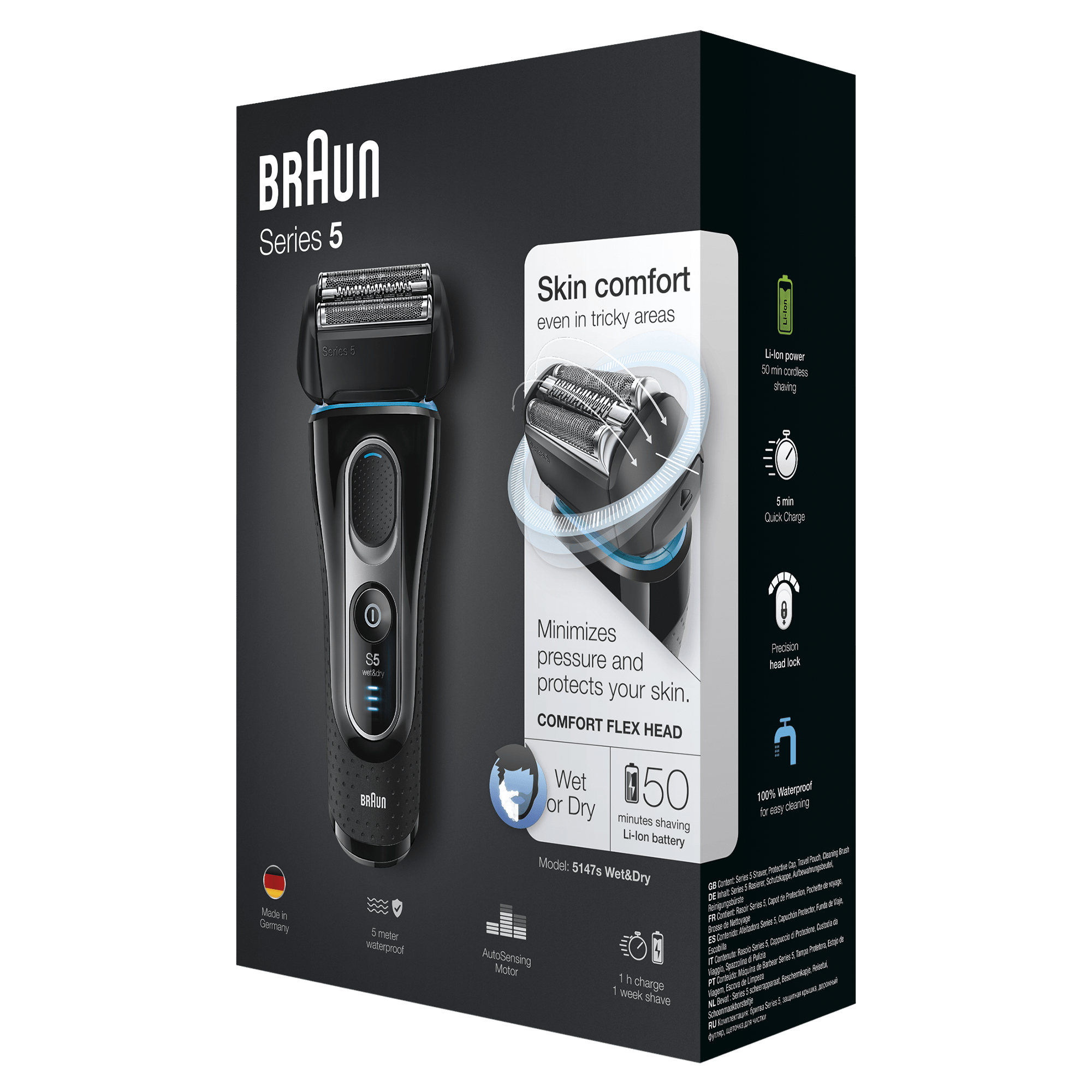 Braun Series 5 81621913 men's shaver Foil shaver Trimmer Black – image 3