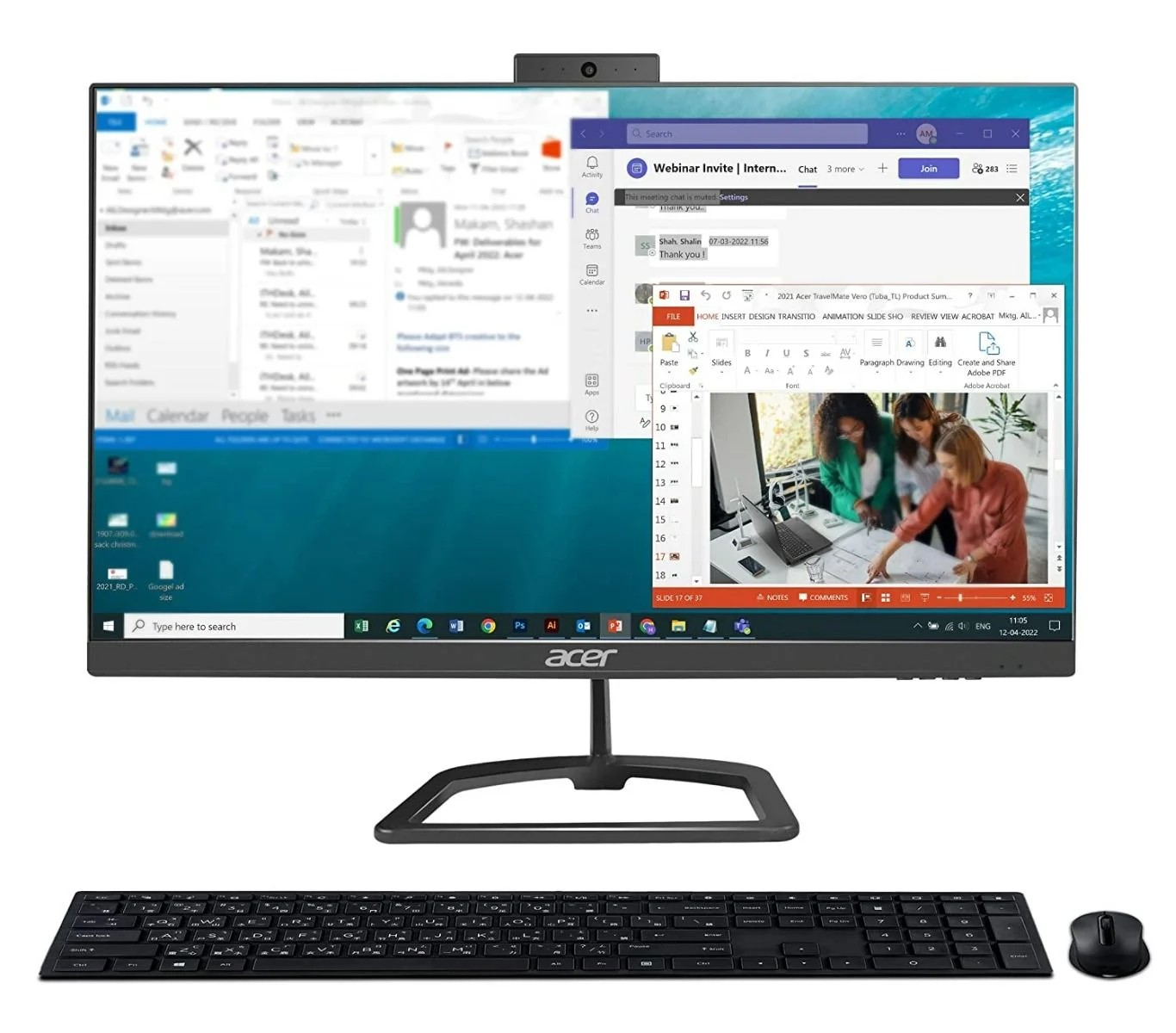 Acer Aspire UX.BGVSI.C45 All-in-One PC/workstation Intel® Core™ i3 i3-1005G1 – image 1