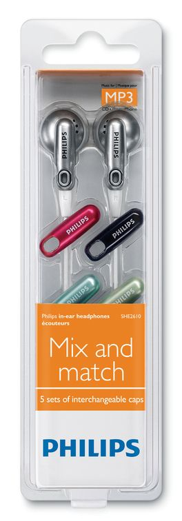 Philips SHE2610/28 headphones/headset Wired In-ear Silver – image 2