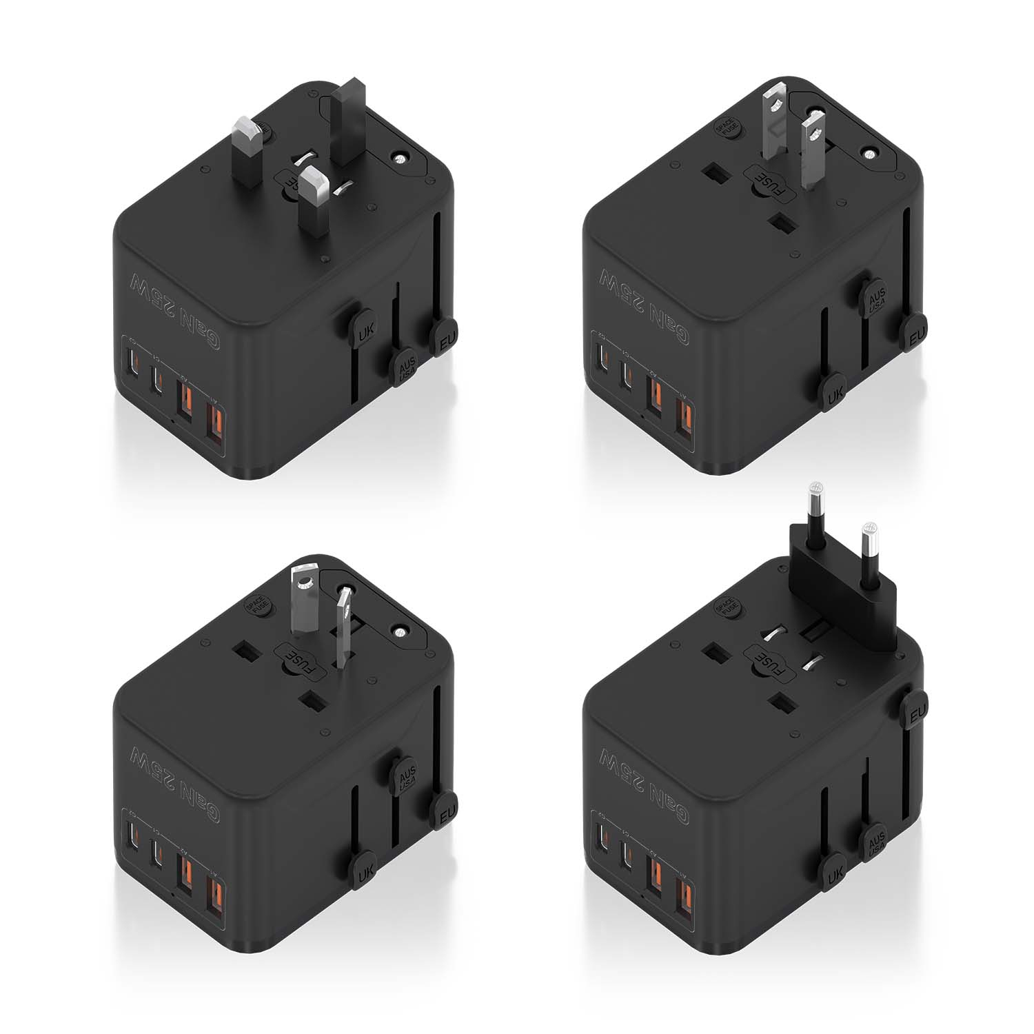 AISENS ASPS-2A2C08-BK mobile device charger Universal Black AC Fast charging Indoor – image 4