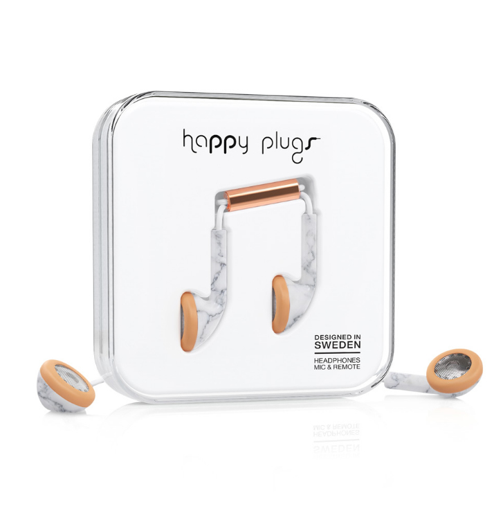 Happy Plugs Earbug Headset Wired In-ear Calls/Music Gold, White – image 2