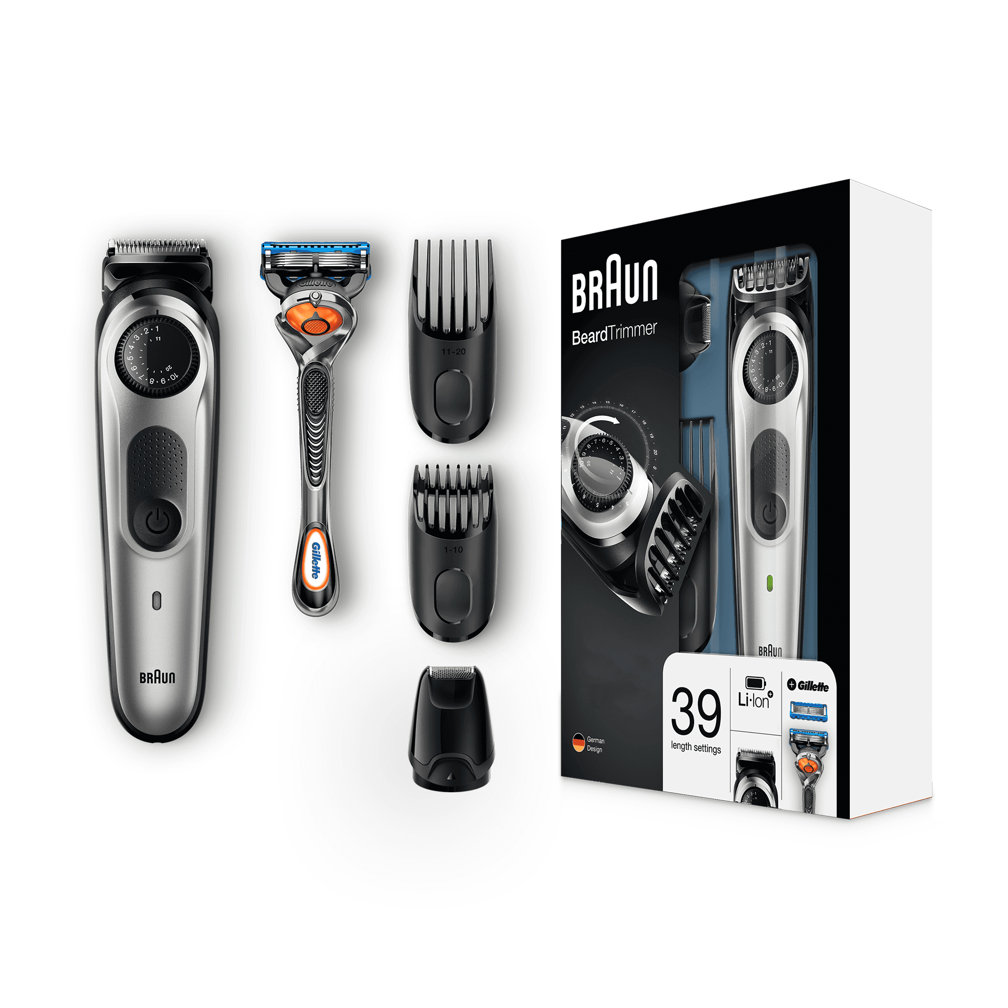 Braun BeardTrimmer BT5065, Beard Trimmer & Hair Clipper, Mini Foil Shaver Attachment – image 3