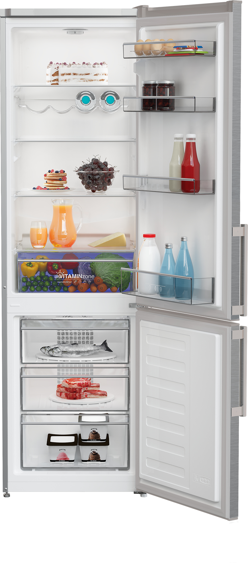Grundig GKF3581VPS fridge-freezer Freestanding – image 2