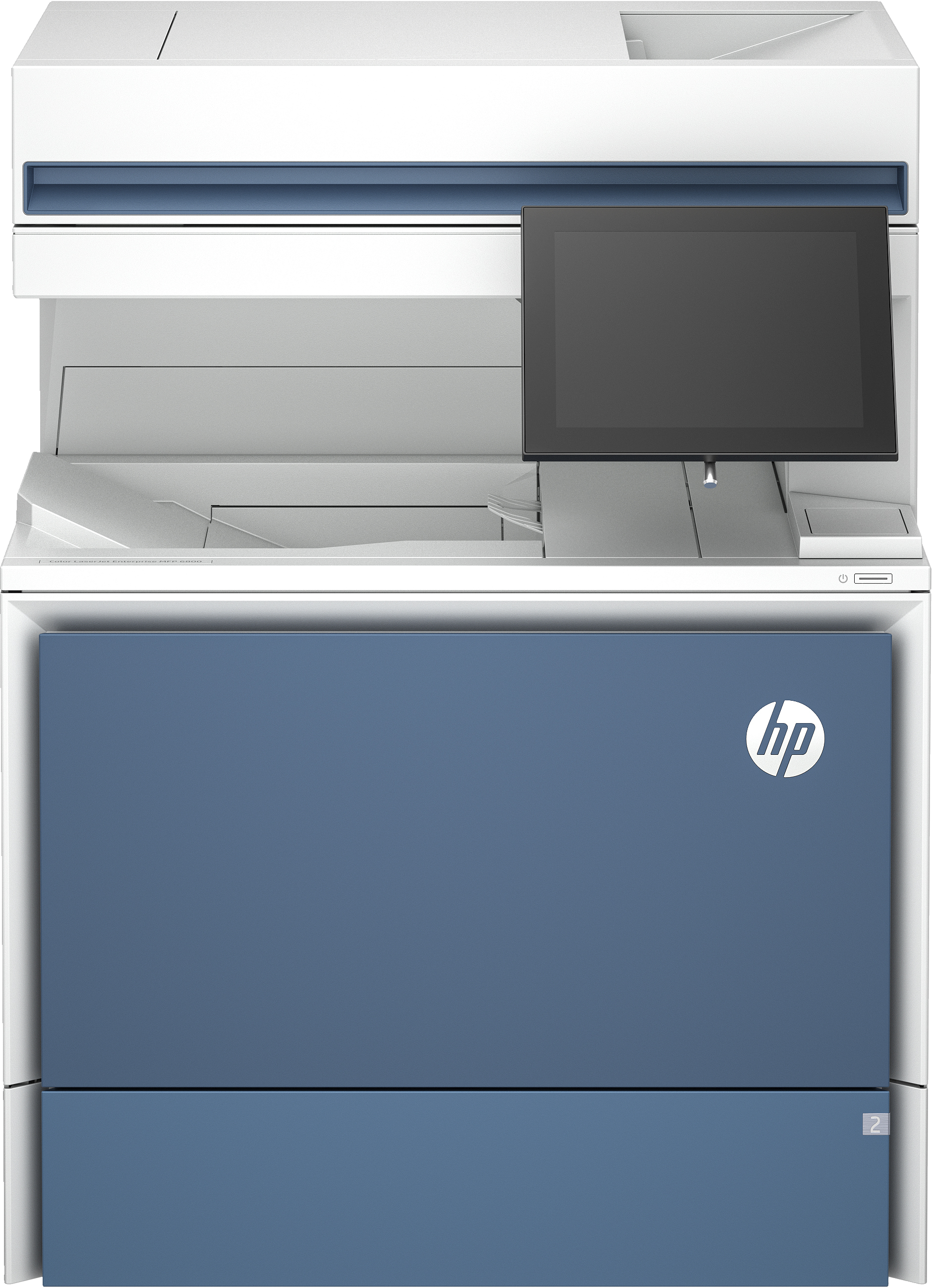 HP Color LaserJet Enterprise MFP 6800dn skrivare, Skriv ut, kopiera, skanna, faxa (tillval), Automatisk dokumentmatare; Fack med hög kapacitet (tillval); Pekskärm; TerraJet-kassett