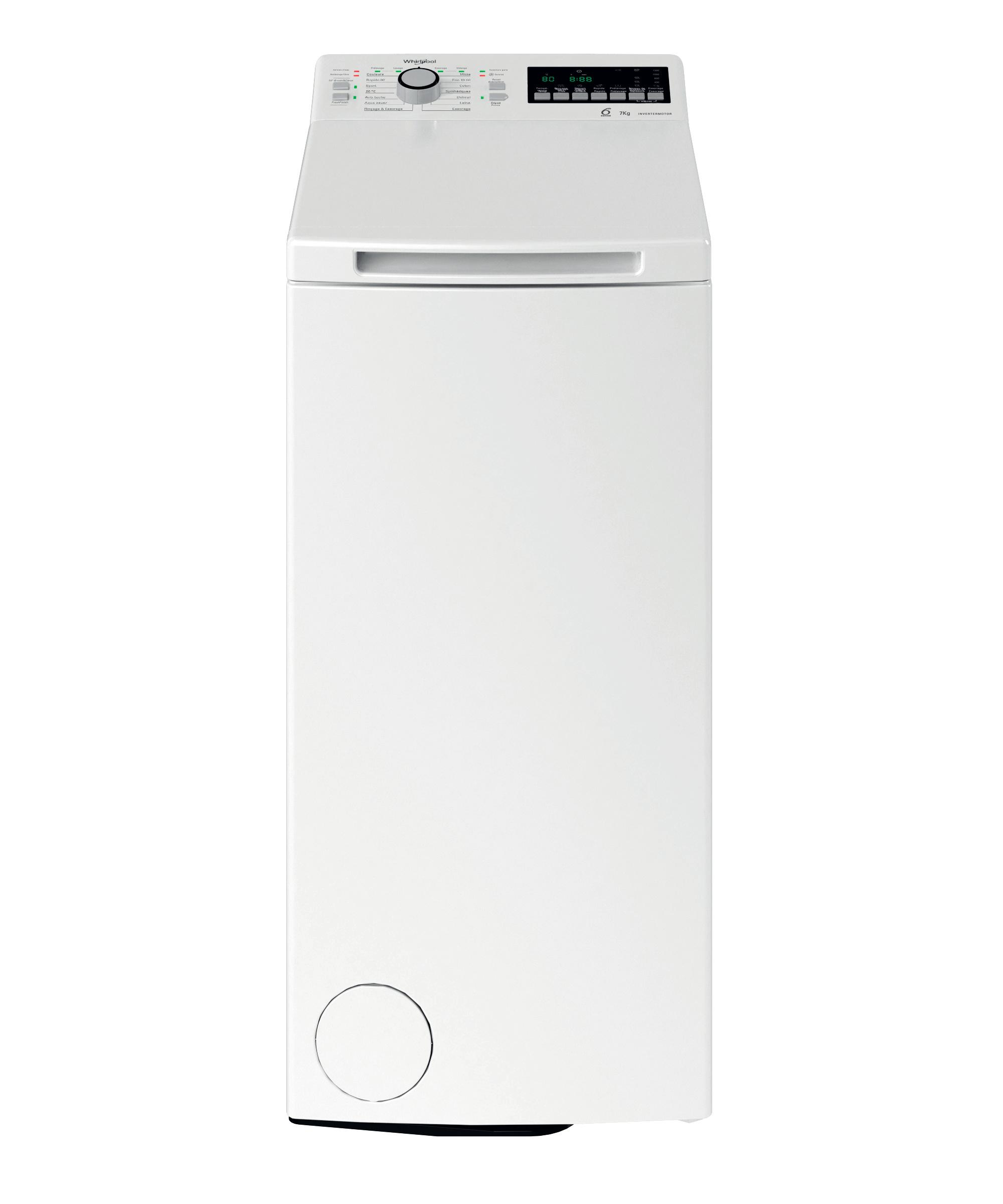Whirlpool TDLR7251BCFR — vue 1 sur 2