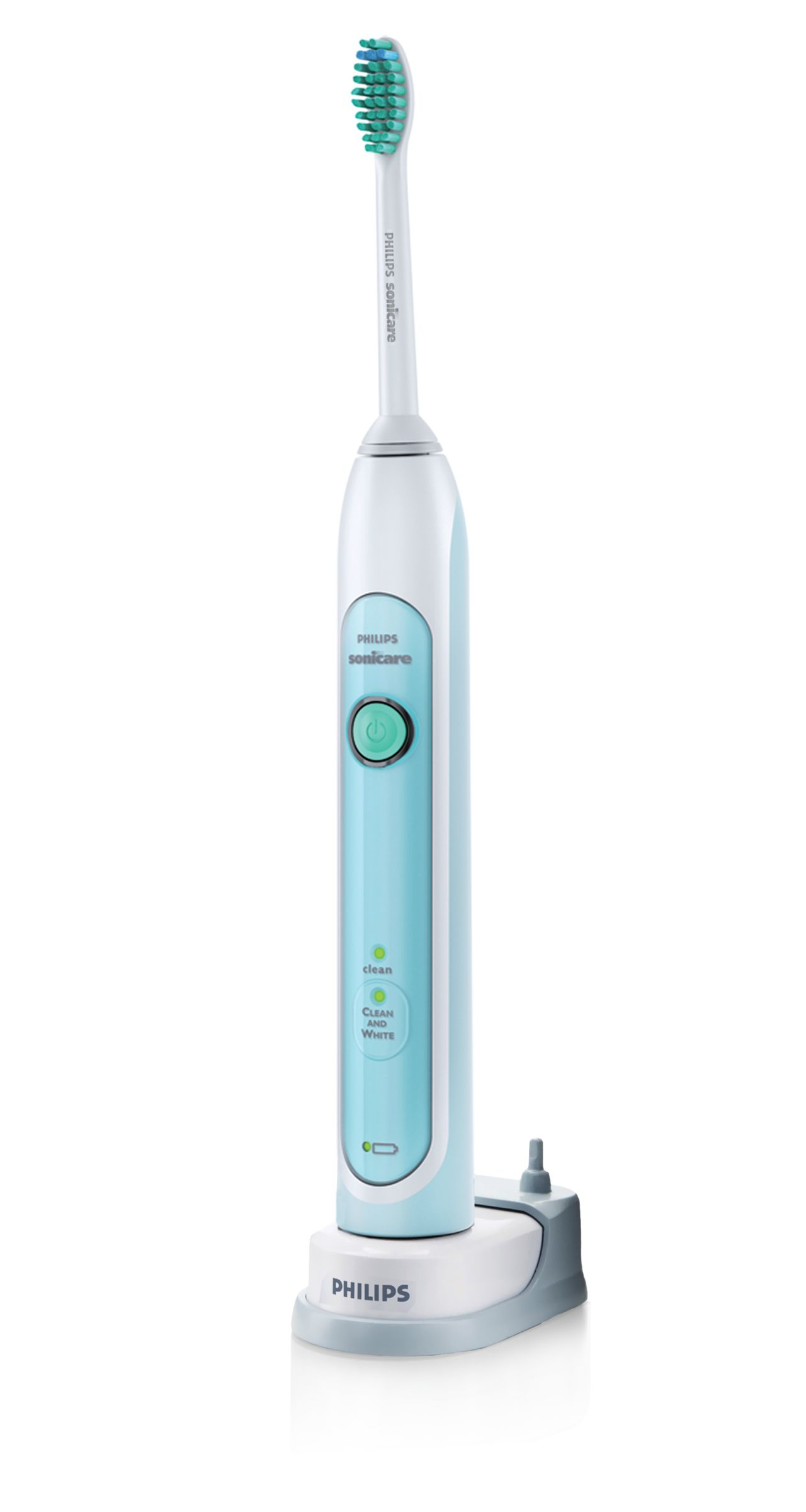 Philips Sonicare HealthyWhite HX6711/24 electric toothbrush Adult Sonic toothbrush Turquoise, White