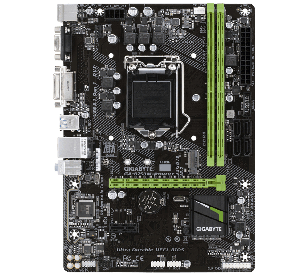 GIGABYTE GA-B250M-POWER motherboard Intel® B250 LGA 1151 (Socket H4) micro ATX – image 2