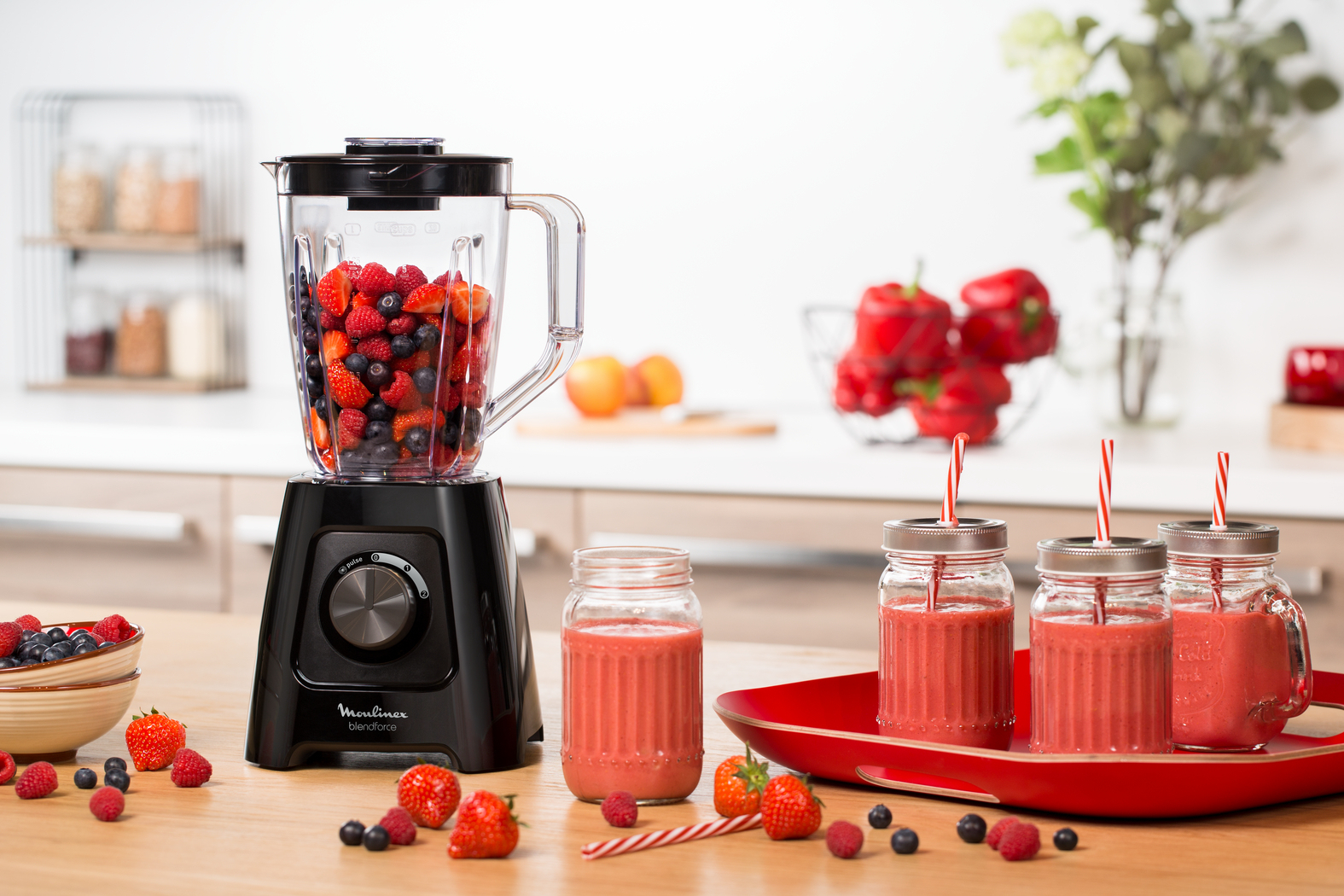 Moulinex LM425 1 L Tabletop blender 600 W Black – image 4