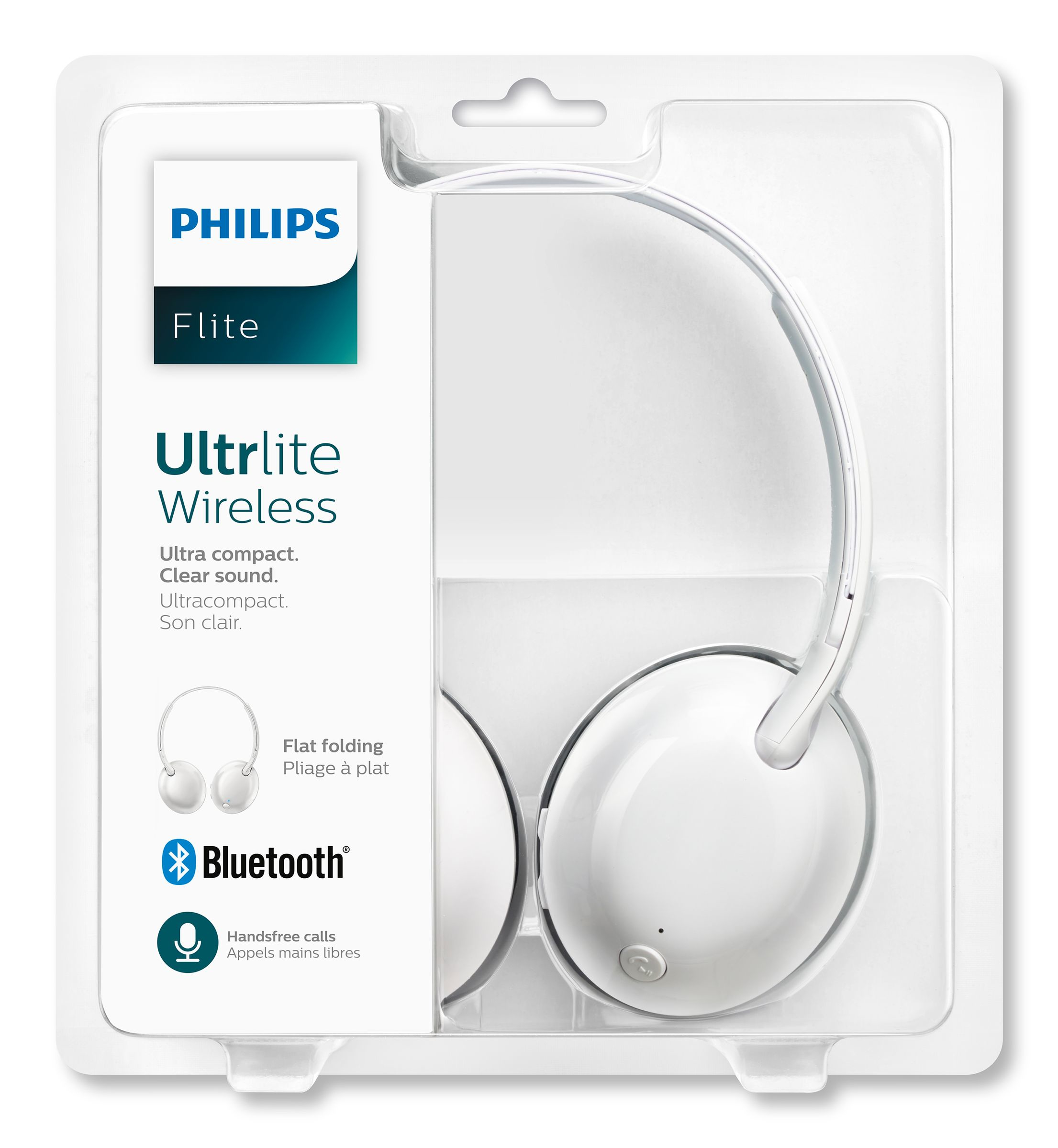 Philips SHB4405WT/27 headphones/headset Wireless Head-band Bluetooth Black, White – image 2