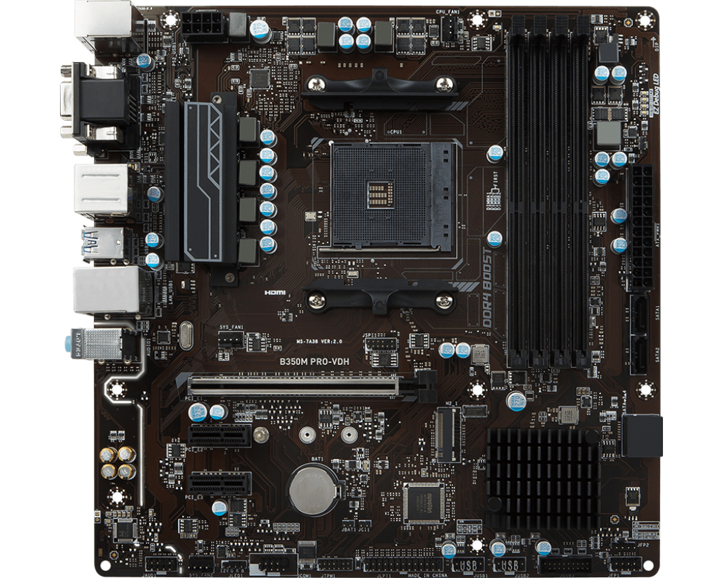 MSI B350M PRO-VDH – image 2