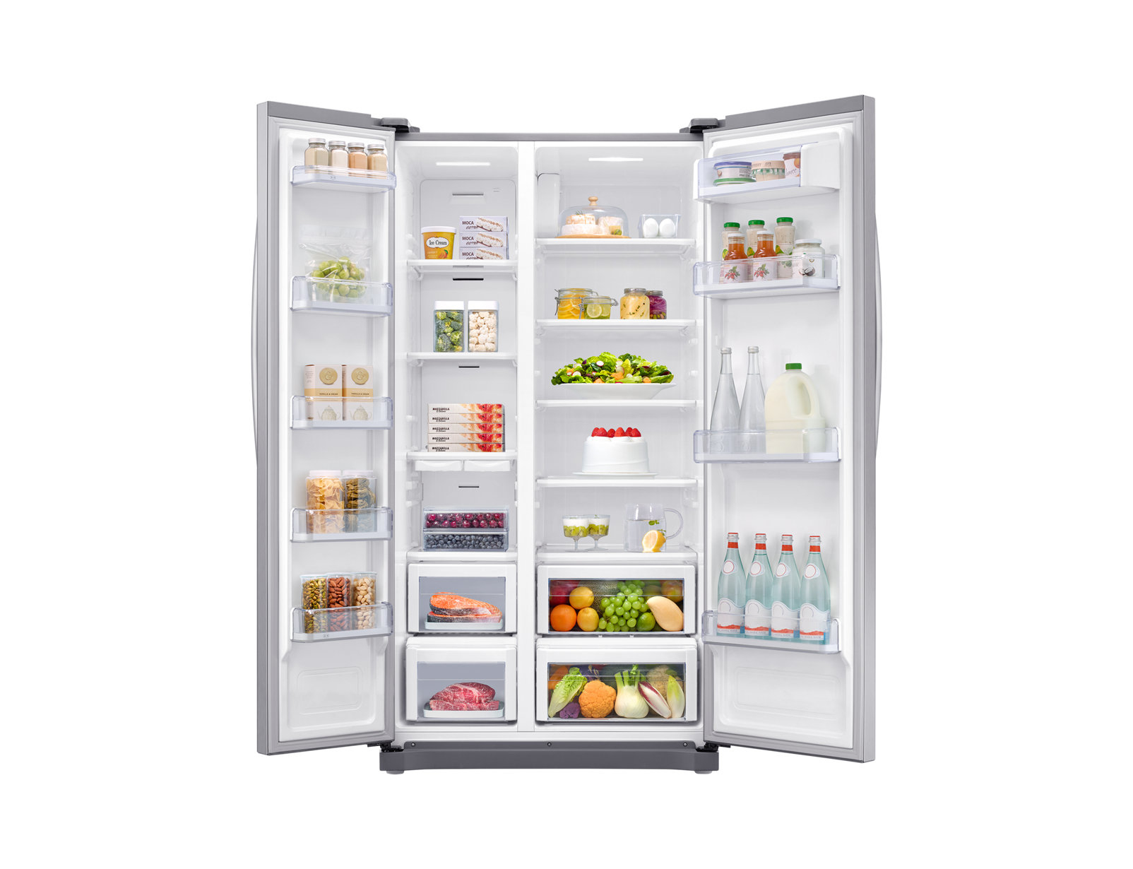 Samsung RS54N3003SL side-by-side refrigerator Freestanding – image 5