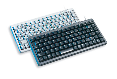Cherry Compact keyboard, Combo (USB + PS/2), FR, Black