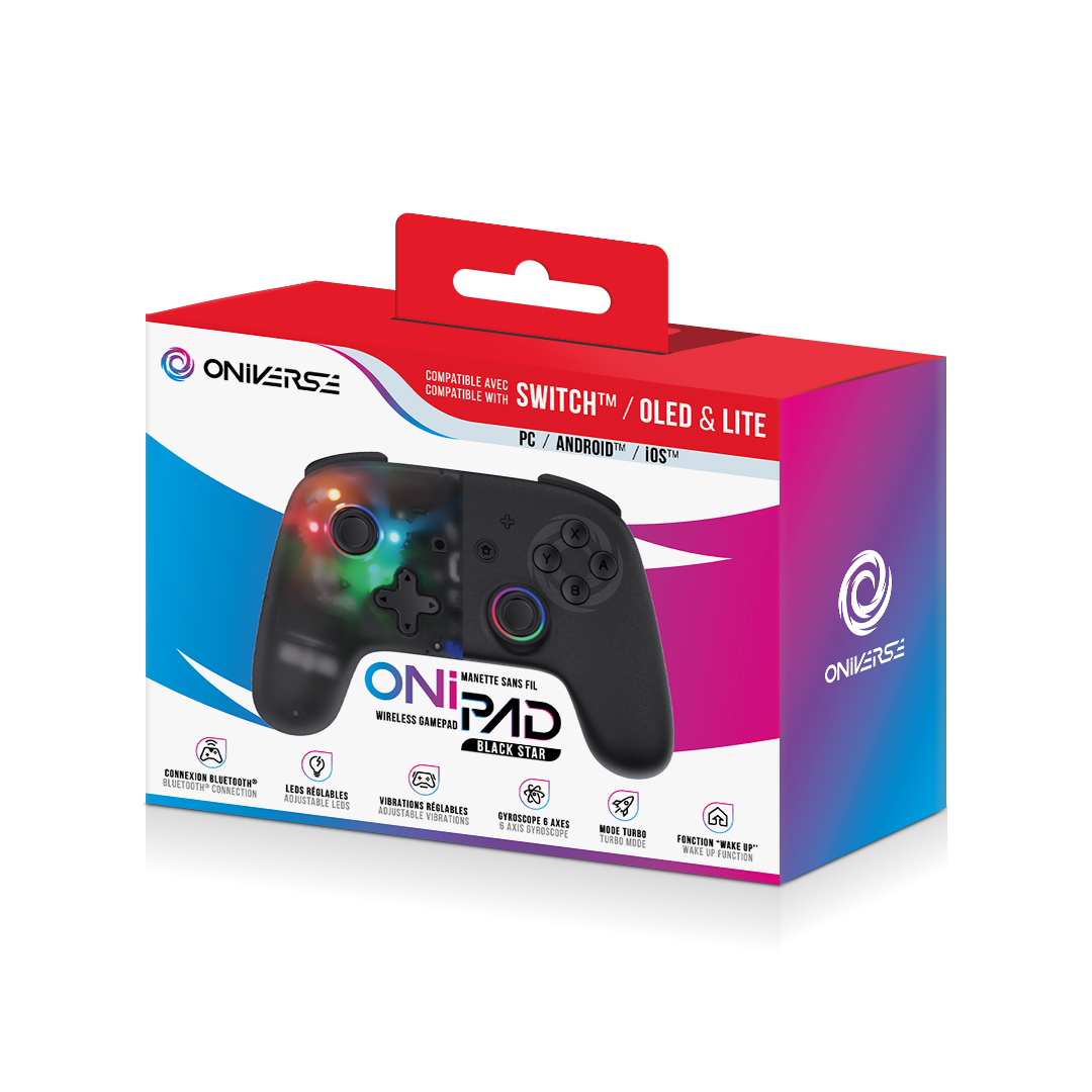 Oniverse Onipad Bluetooth Controller - Black Star (Switch / PC / IOS / Android) – image 9