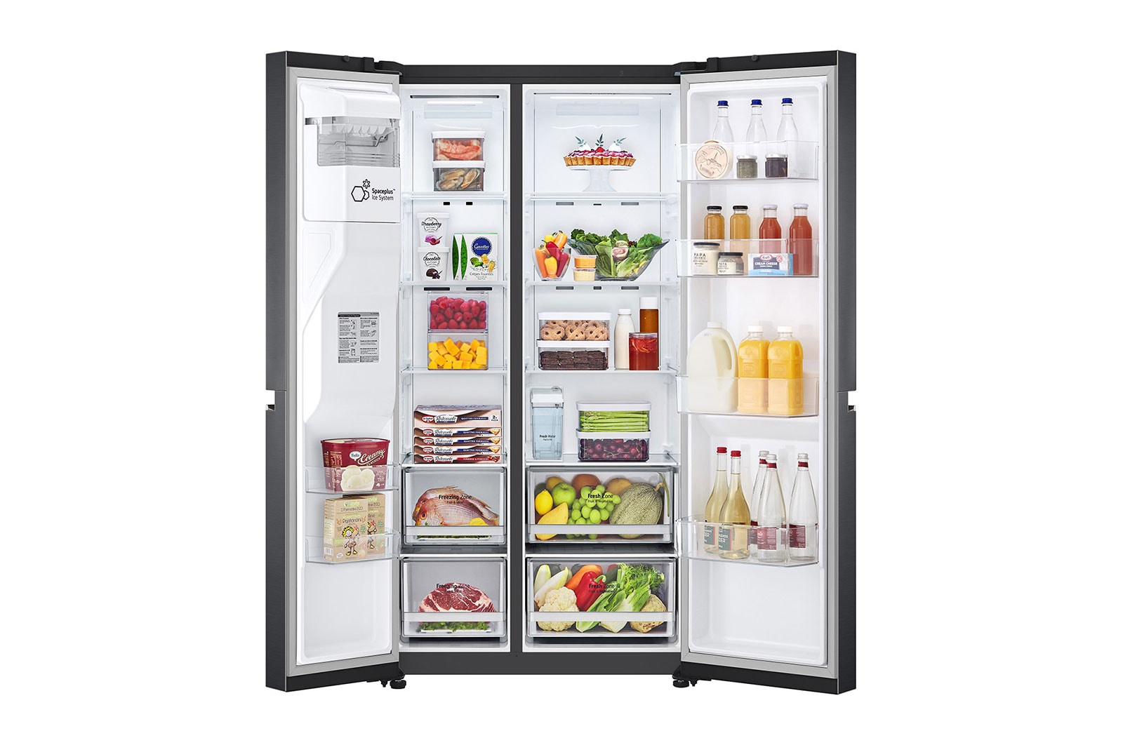LG GSLV71MCTE side-by-side refrigerator Freestanding – image 2