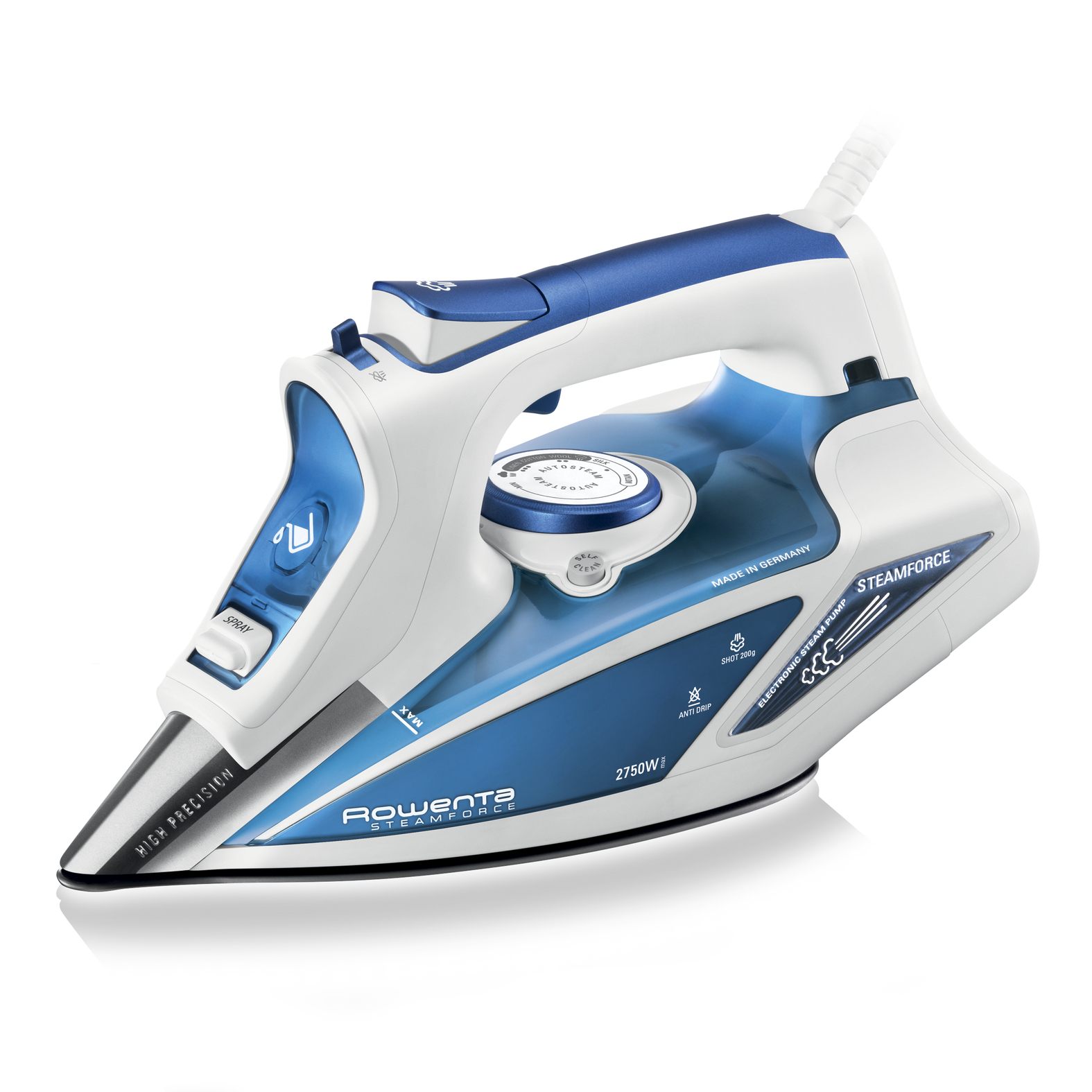 Rowenta DW9220 Dry & Steam iron Microsteam 400 Laser soleplate