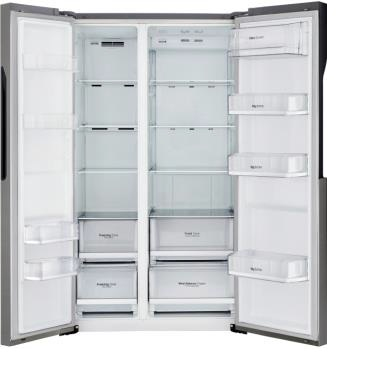 LG GSB360BASZ side-by-side refrigerator Freestanding – image 2